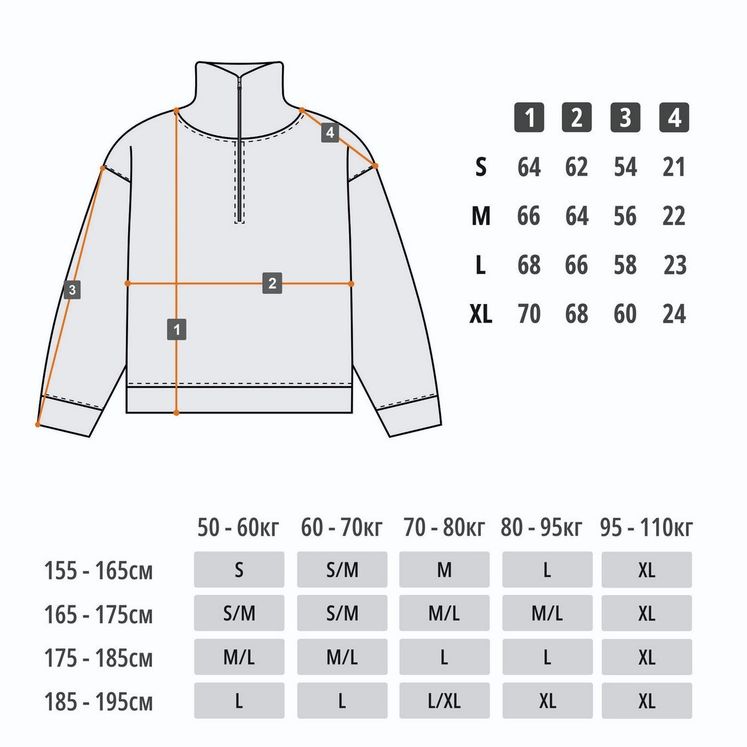 Cвитшот UNIFORM Half-zip Heavy Athletic, бордовый