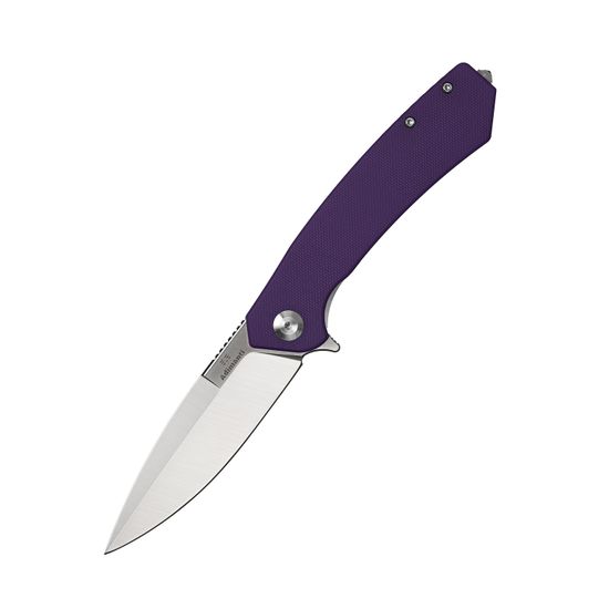 Складной нож Adimanti by Ganzo (Skimen design) фиолетовый c клинком из стали D2, рукоять G10
