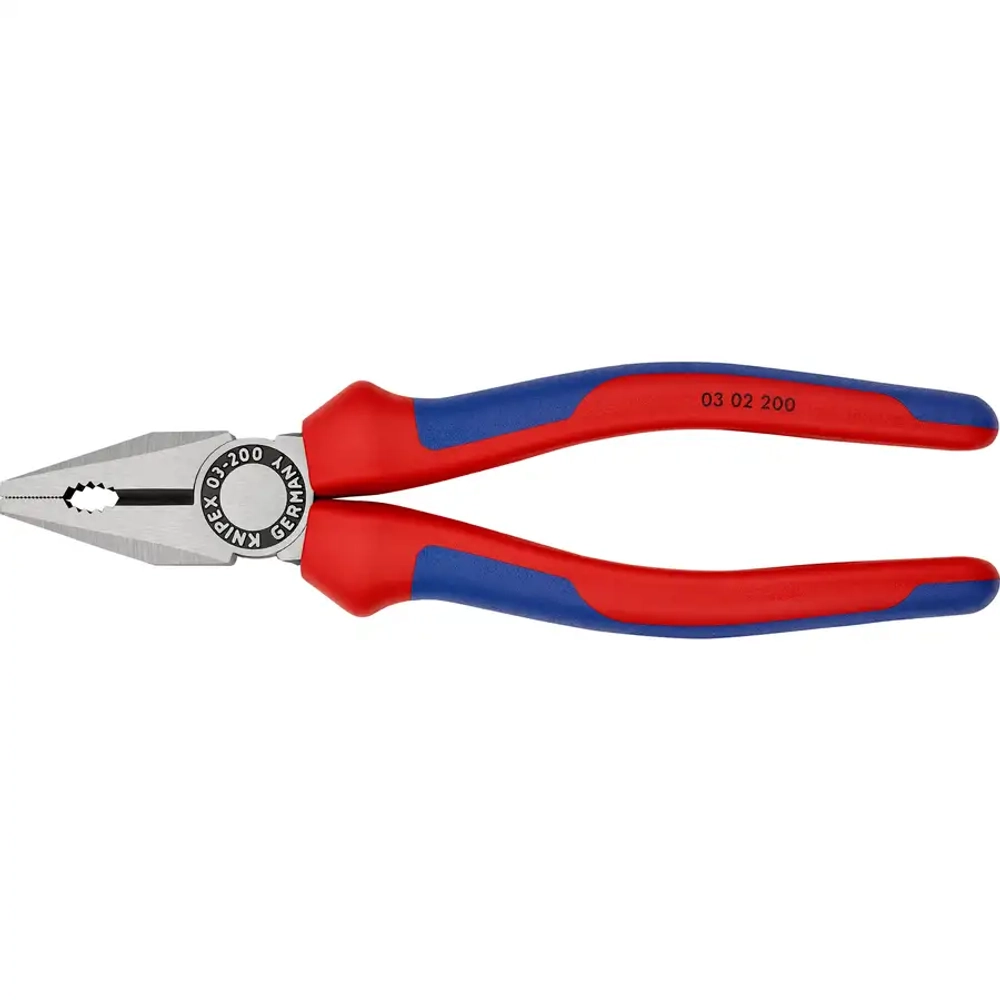 Плоскогубцы комбинированные черненые 200 мм Knipex 03 02 200 SB