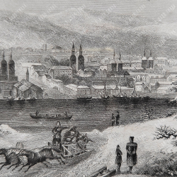 Кернот Д. Х. Иркутск. Гравюра на стали. Германия, 1855 г.