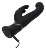 Черный вибратор-кролик G-Spot Stroking Vibrator - 24,2 см. (Цвет: черный)