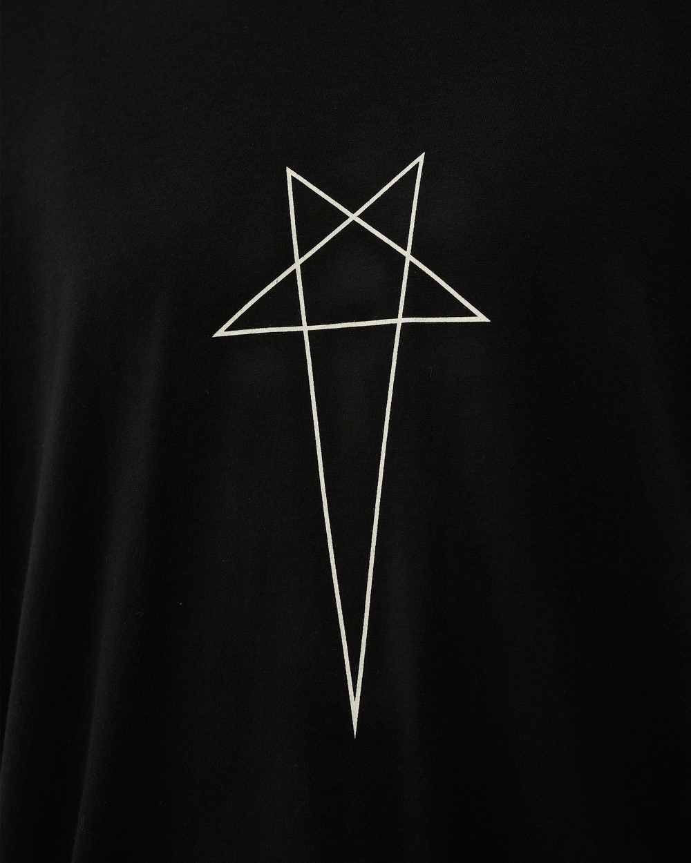 RICK OWENS DRKSHDW ФУТБОЛКА ЧЕРНАЯ LIDO JUMBO