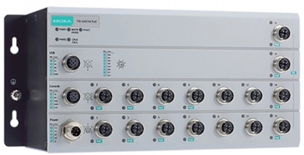 Коммутатор управляемый MOXA TN-G4516-8GPoE-2XGPoE-2XGTXBP-WV-T