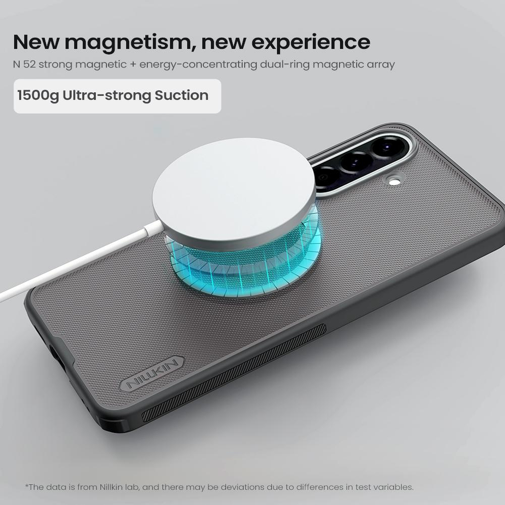 Чехол тонированный c встроенным круглым магнитом для Samsung Galaxy A57, серия Super Frosted Shield Pro Magnetic (Clear version) от Nillkin