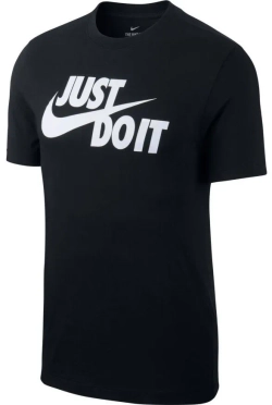 Мужская теннисная футболка Nike NSW Tee Just Do It Swoosh M - черный