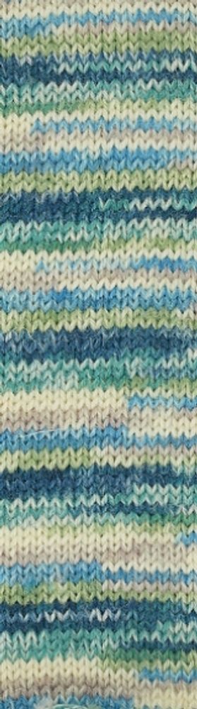 ALIZE "SUPERWASH ARTISAN", 75% SW Шерсть - 25% Полиамид, 100 гр, 420 м, Бирюза/бежевый