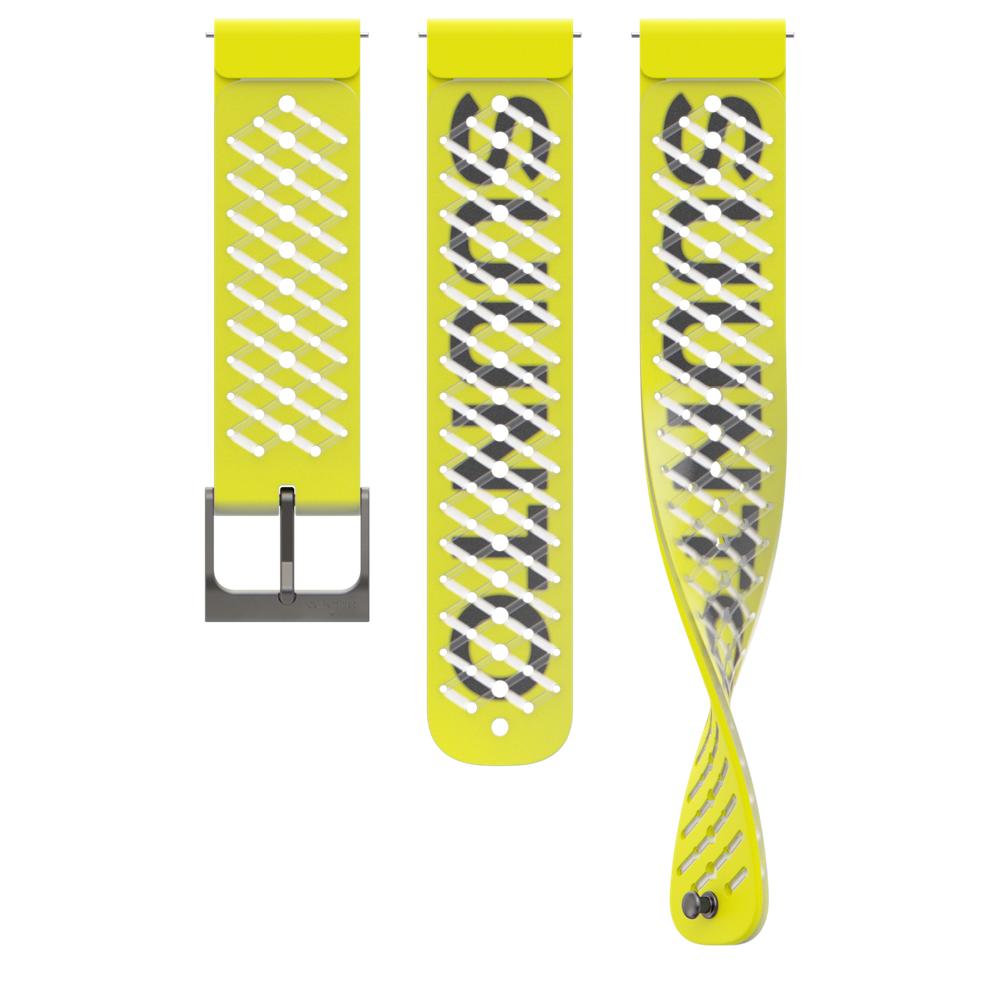 Ремешок силиконовый для часов Suunto 22 мм SILICONE STRAP LEMON YELLOW S+M