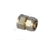 Муфта МП латунь никель обжим Дн 26х3/4" ВР ГОСТ 32415-2013 7002 Aquasfera 7002-05