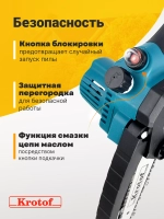 Пила аккумуляторная цепная с масляным насосом CCS02 2 акк