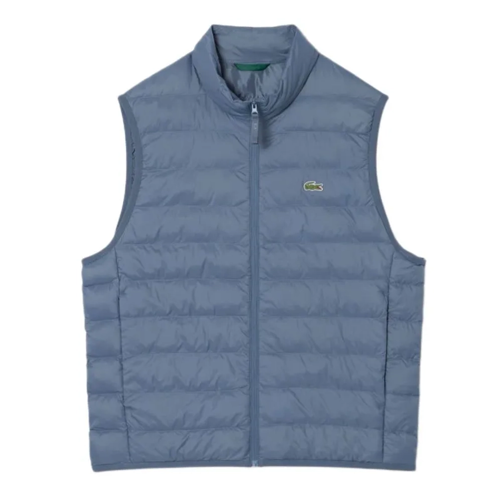 Мужская теннисная жилетка Lacoste Water-Repellent Puffed Windbreaker - grey