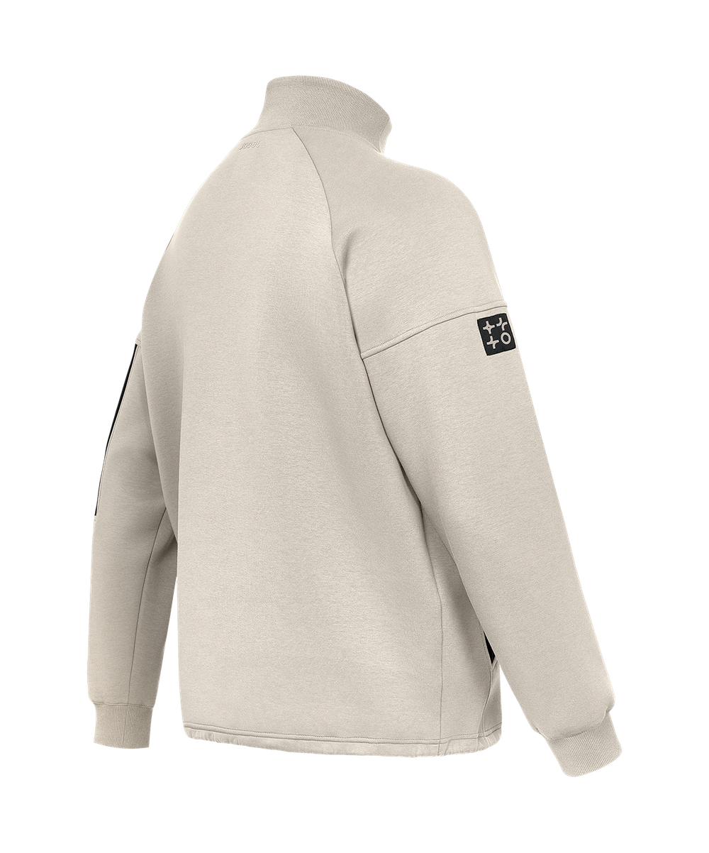 Свитшот на молнии 1/4 JOGEL Power Inside Half Zip Sweatshirt, серый/бежевый
