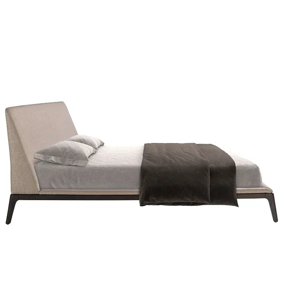 Кровать Angel Cerda 7155 из серой ткани
