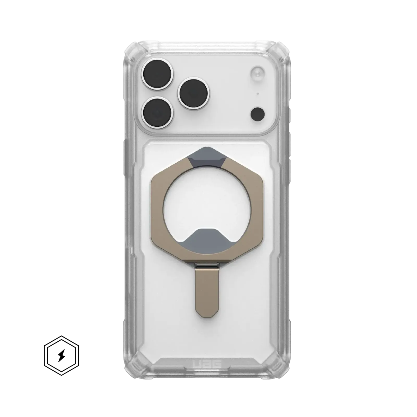 UAG Plasma XTE with MagSafe Series Case for Apple iPhone 17 Pro Max Clear/Titanium (Прозрачный)