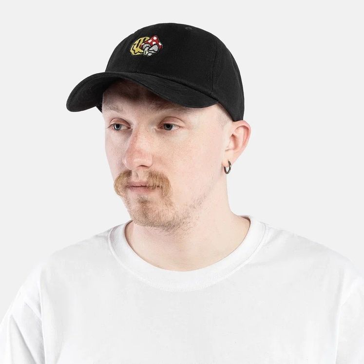Бейсболка HAIDED DISTORTED dad cap, черный