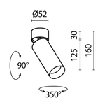 Потолочный светильник Technical C055CL-L12W3K-SS-W
