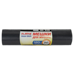 Мешки для мусора LAIMA «ULTRA» 120 л, черные, рулон 20 шт., сверхпрочные, ПСД 60 мкм, 70×110 см.