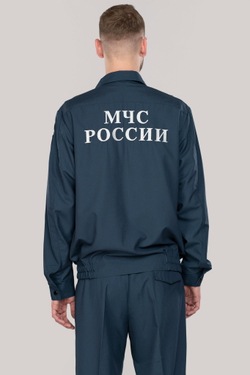 Костюм летний мужской МЧС (Патруль-240, серо-синий)