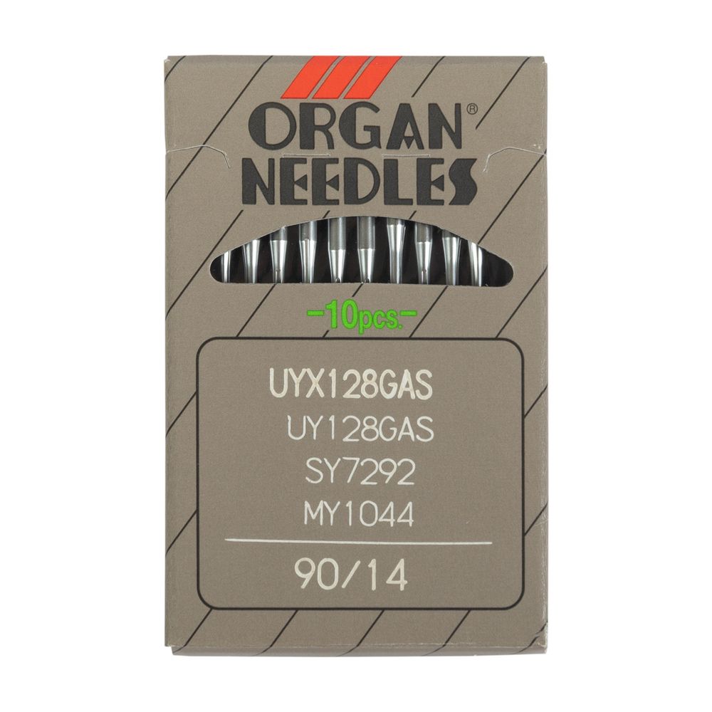 Иглы для промышленных швейных машин Organ UYх128 GAS, 10 шт, 090 Иглы для промышленных швейных машин Organ UYх128 GAS, 10 шт, 090