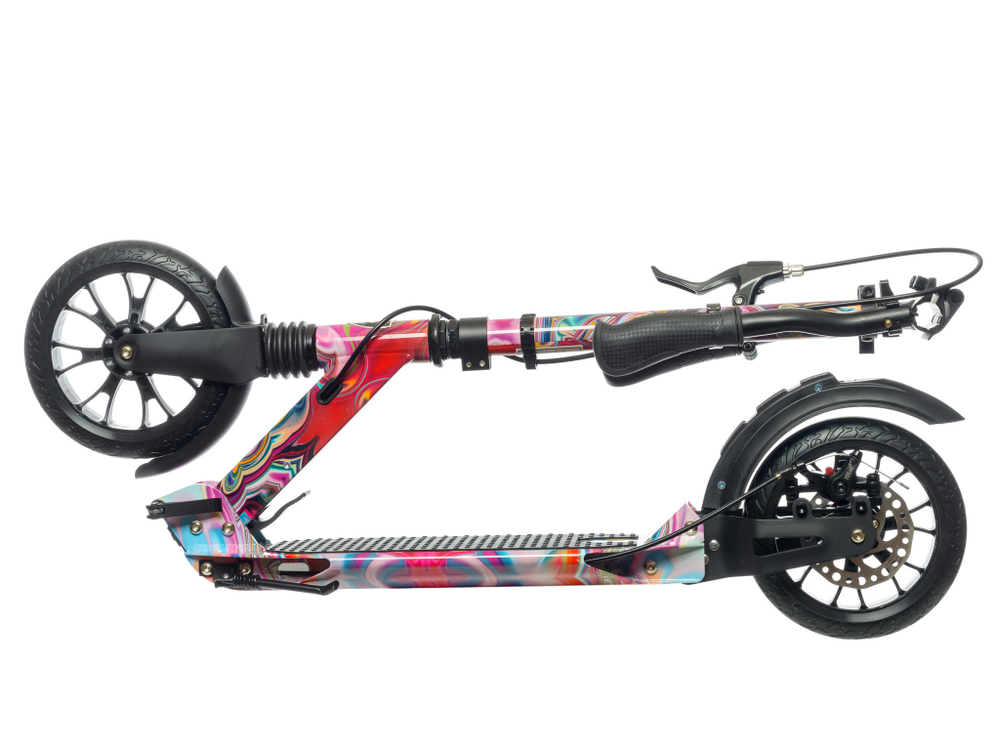 Самокат Urban Scooter Disc Paints Pro, (2024), с дисковым тормозом, складной, городской, двухколесный