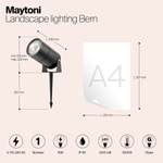Грунтовый светодиодный светильник Maytoni Bern O050FL-L15GF3K