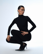 "Panther jumpsuit" Комбинезон с открытой спиной из эластичного трикотажа