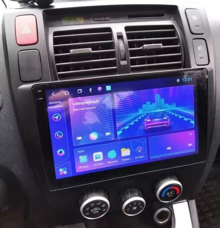 Магнитола для Hyundai Tucson 1 2004-2009 (рамка черная) - Teyes CC3-2K-360 монитор 13" 2K QLED на Android 10, Быстрая, CarPlay, 4G SIM-слот, 4 камеры в комплекте