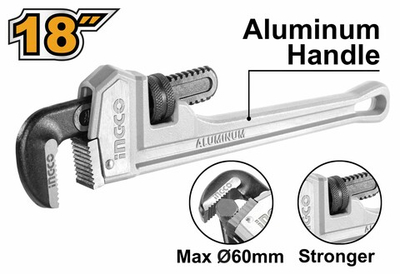 Ключ трубный 450х60мм INGCO HALPW0118 INDUSTRIAL