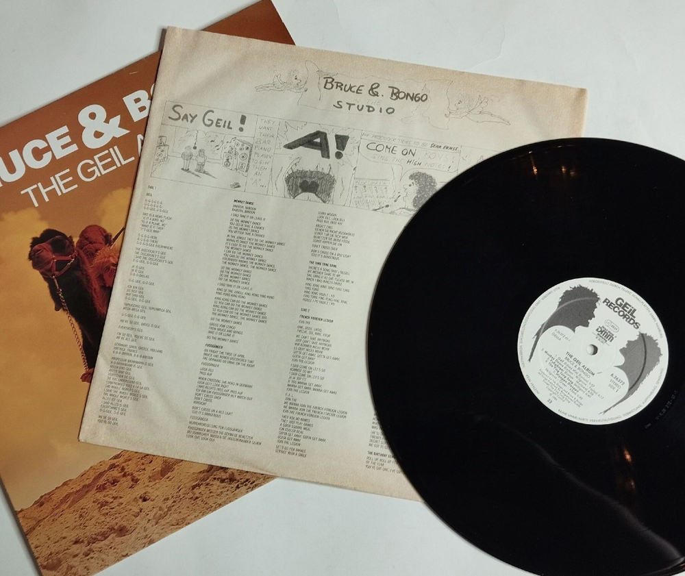 Винтажная виниловая пластинка LP Bruce and Bongo The Geil Album (Germany 1986)