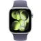 Часы Apple Watch Series 11, 46 мм, алюминий серебристого цвета, ремешок Sport Band цвета «фиолетовый туман»