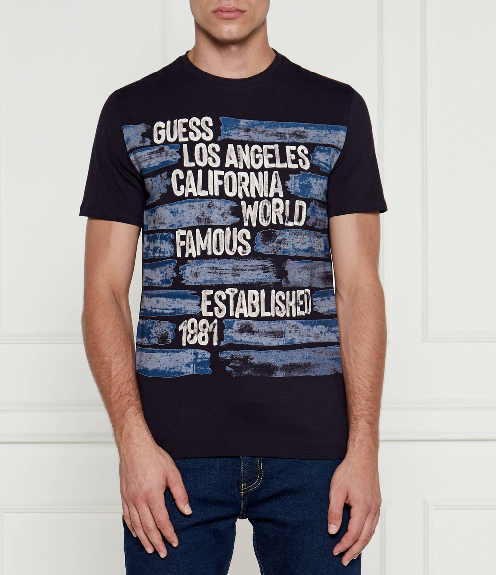 Футболка WORLD FAMOUS GUESS - темно-синий(M4YI40 J1314)