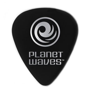 Медиаторы премиум-класса, черные тонкие, целлулоид, 10шт Planet Waves 1CBK2-10 Black Celluloid Light