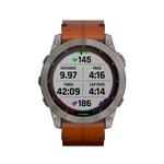 Умные часы Garmin Fenix 7X, 51mm, Sapphire Solar Leather Black Brown (010-02541-19)