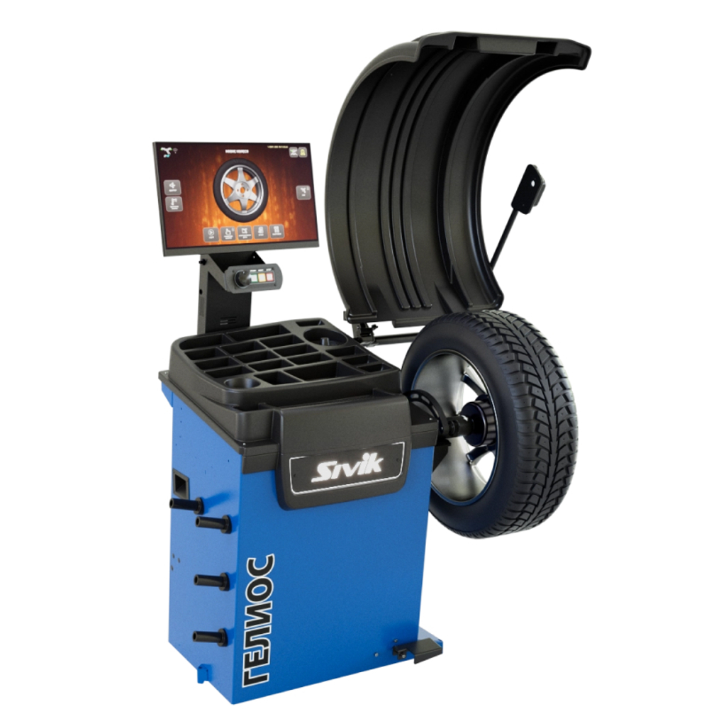 Сивик (СБМП-60/3D Plus(УЗ, ТЛУ)) Балансировочный станок Gelios, синий