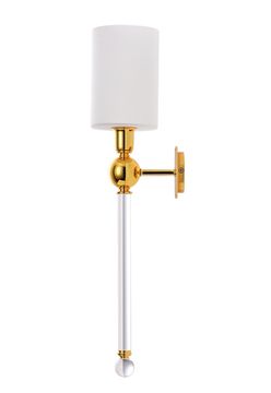 Бра 1*E14 MIRABELLA AP1 GOLD/WHITE белый/золото Crystal Lux