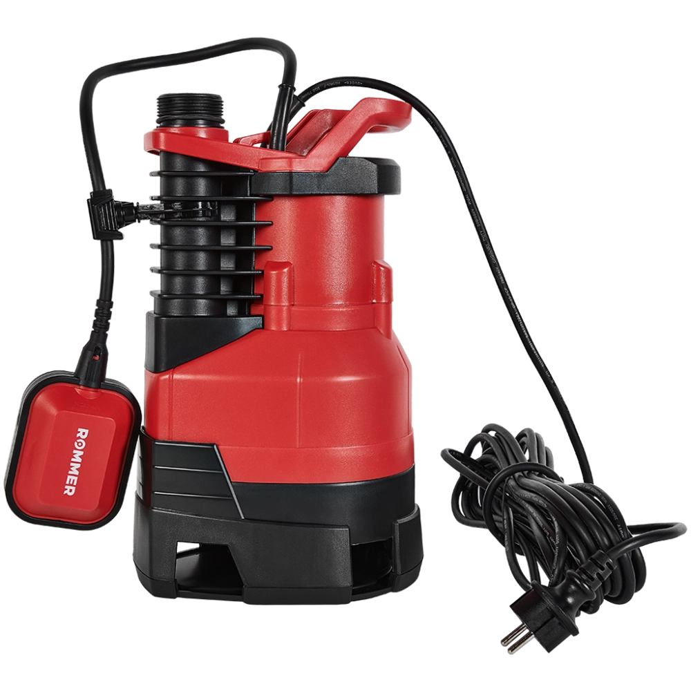 Насос дренажный для грязной воды ROMMER PROFI 550 (0,55 кВт, Qmax 11.5 м³/ч, Hmax 7 м, 1x230В)