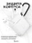Чехол для Airpods 1/2 Gurdini прорезиненный soft touch Белый