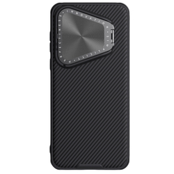Противоударный чехол от Nillkin с металлической откидной крышкой для Huawei Pura 70 Pro и Pura 70 Pro+, серия CamShield Prop Magnetic (с поддержкой магнитной беспроводной зарядки MagSafe)