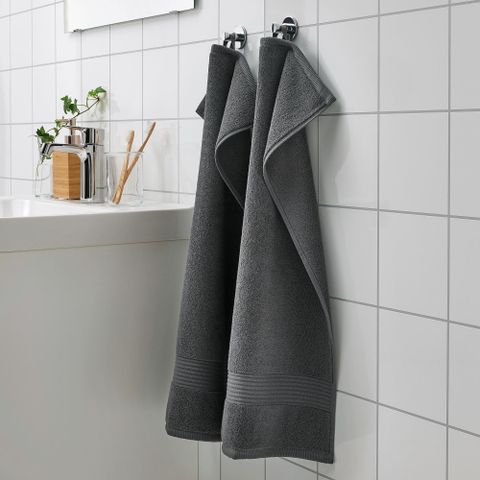 Полотенце IKEA FREDRIKSJON (ФРЕДРИКШЁН), Темно-серый, 40х70 см