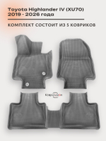 Автомобильные коврики ЭВА с бортами для Toyota Highlander IV (XU70) 19-26г.