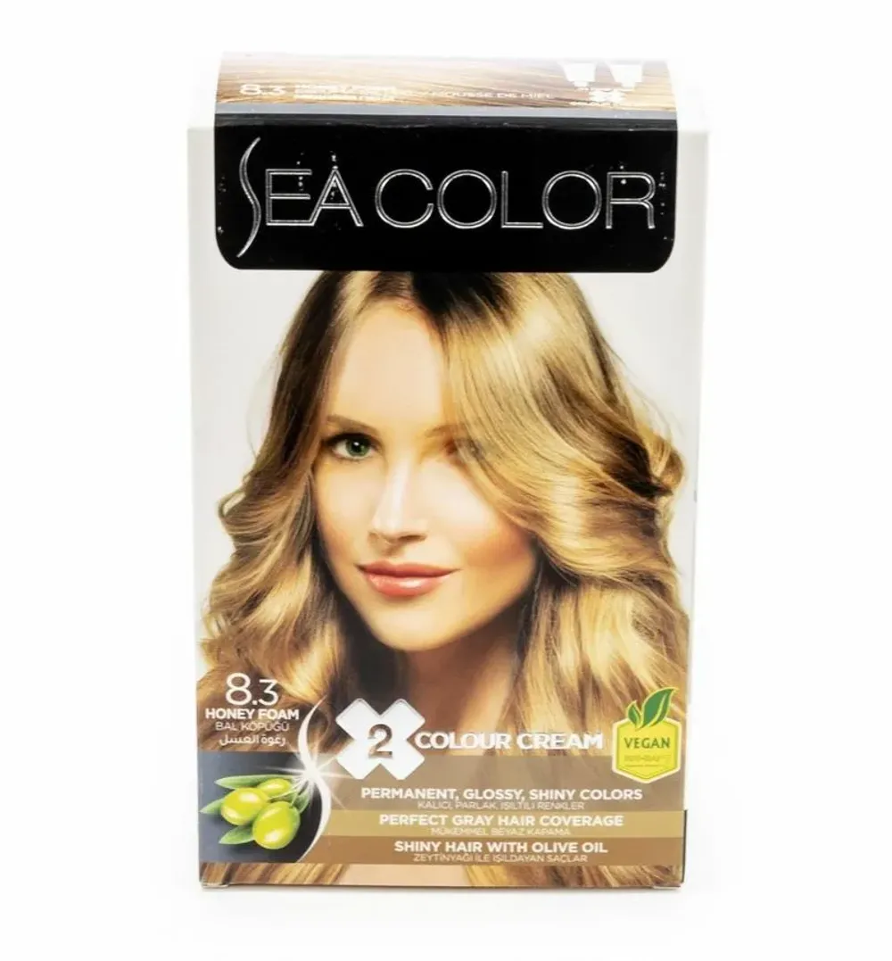 Краска для волос Sea Color Hair Dve Kit 8.3 (Медовая Пена)