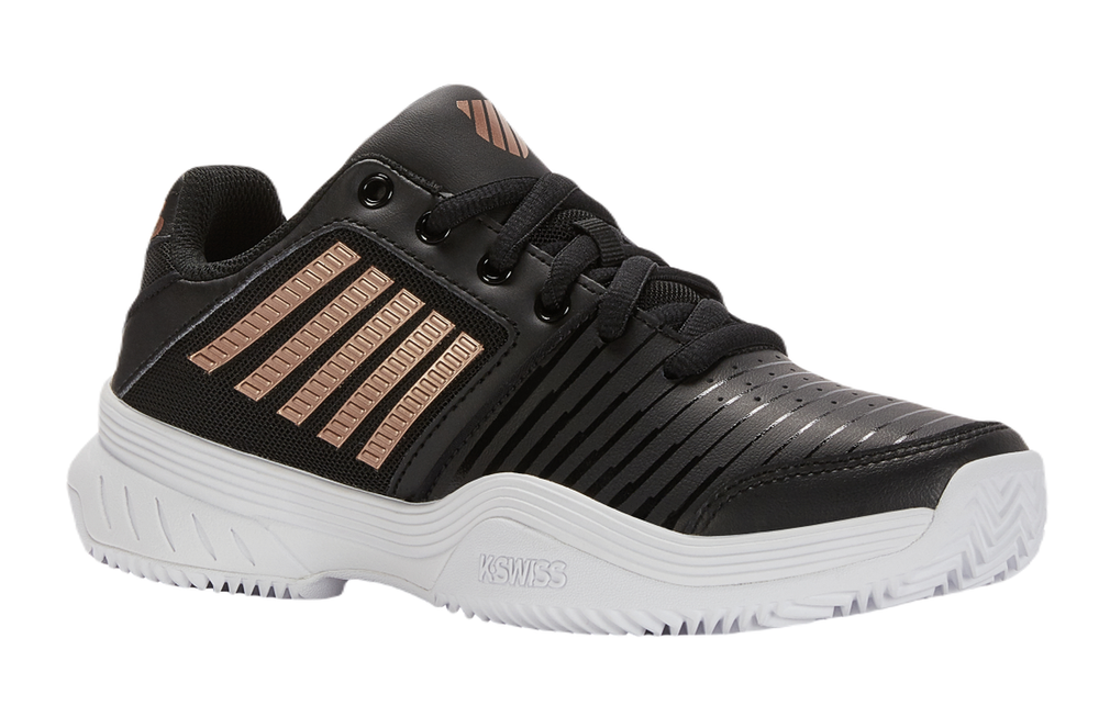 Женские теннисные кроссовки K-Swiss Court Express HB — black/white/rose gold