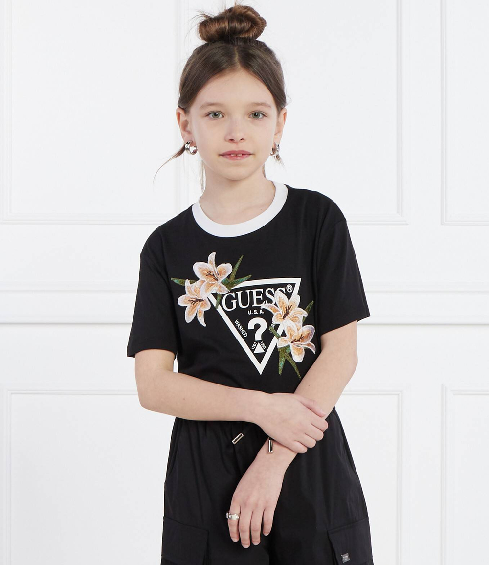 Футболка SS MINI ME GUESS ACTIVE - черный(J4GI39 K46D1)
