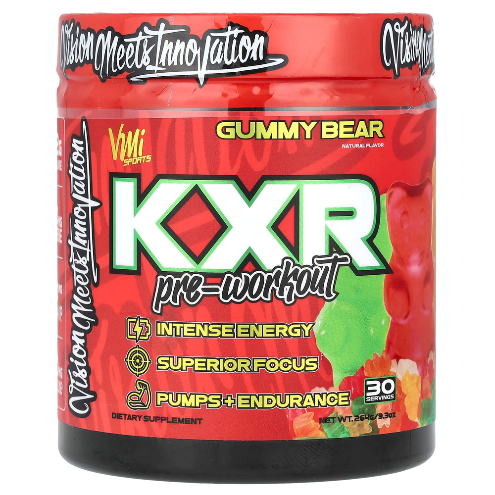VMI Sports, KXR, предтренировочный комплекс, со вкусом жевательных мишек, 264 г (9,3 унции)