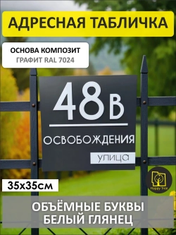 Адресная табличка 35х35см