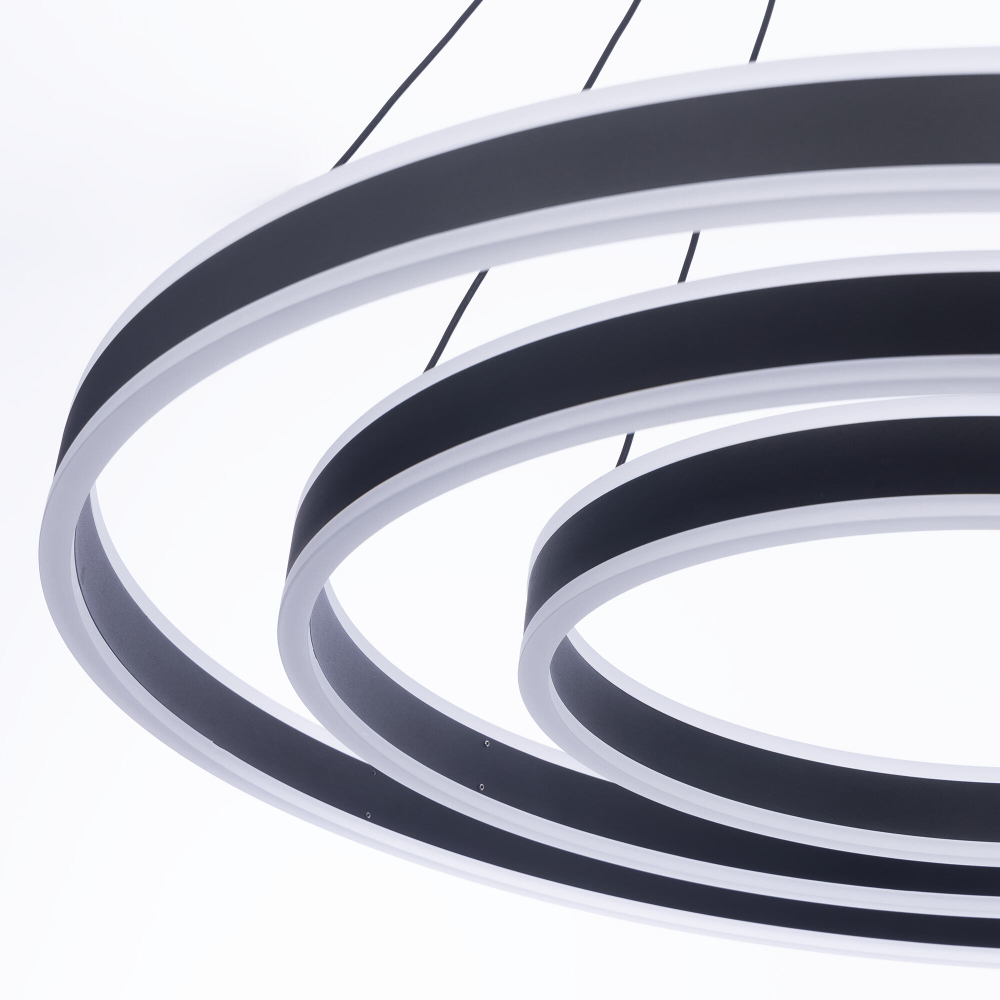 Citilux Дуэт CL719681 LED Люстра подвесная с пультом Чёрная