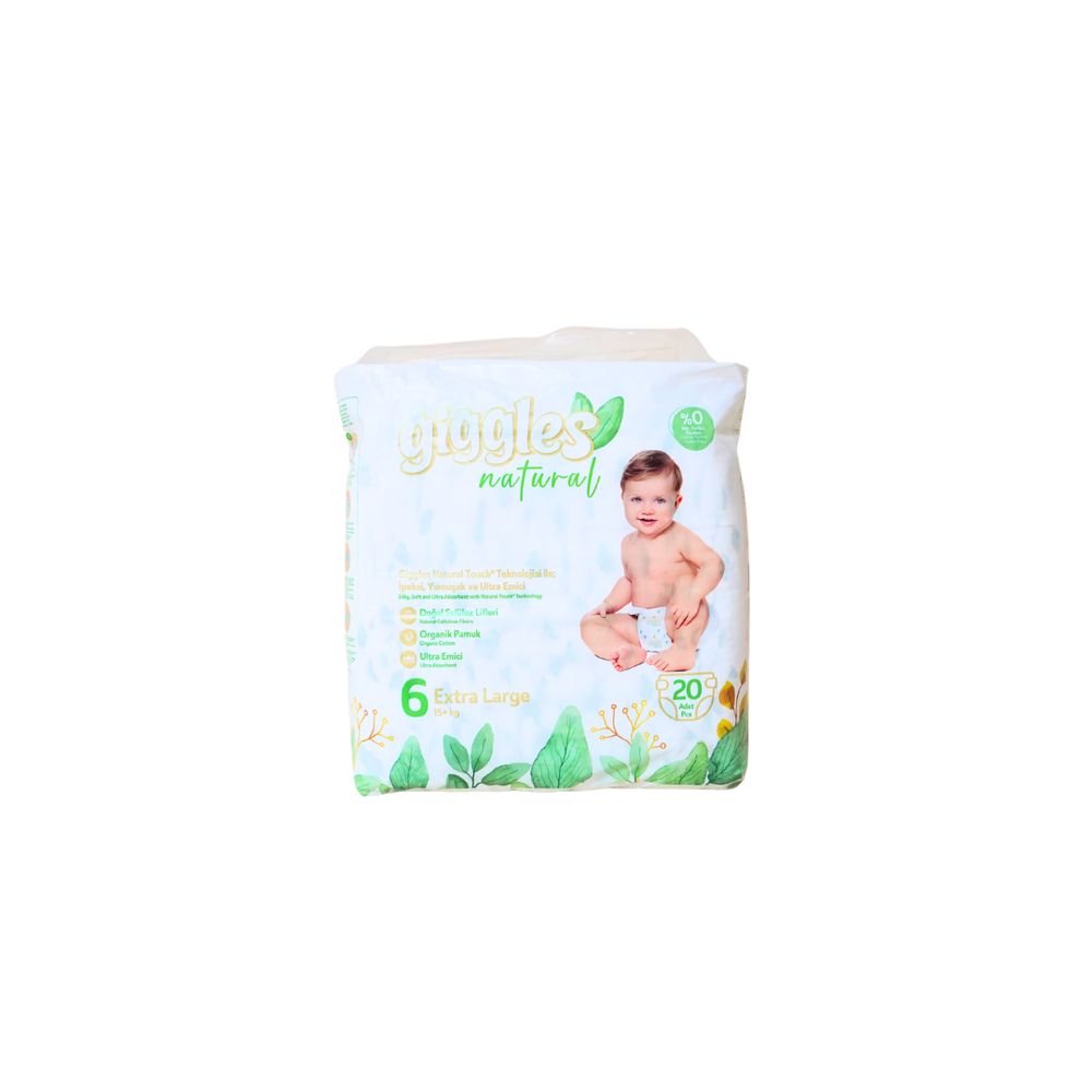 Giggles Naturel подгузники  размер 15-30кг 20шт (№1)