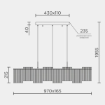 Подвесной cветильник LED4U L7709-970 BK