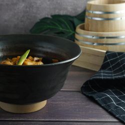Салатник 940 мл миска для лапши d 19,5 см h10 см Dark Matt Panasia P.L. Proff Cuisine [1]