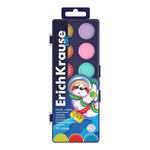 Краски акварельные медовые 12 цветов"Kids Space Animals Neon+Pastel" (ErichKrause)