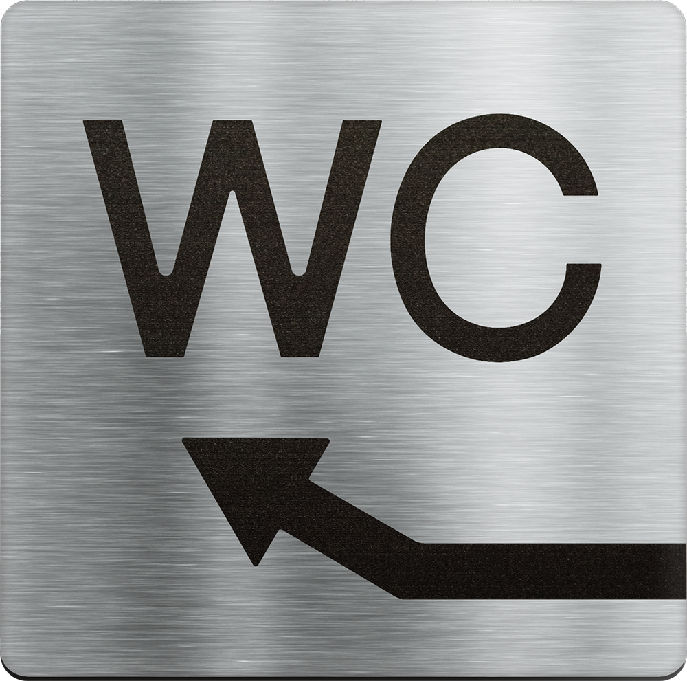 Туалет, WC, налево/вверх